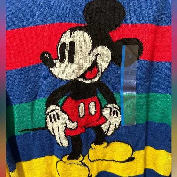 Disney 100 Kid’s Mickey Mouse Stripped Sweater - Picture 5 of 5